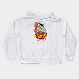 Chinese Dragon Beyond 2024: Pop Art Illustration Tee Kids Hoodie